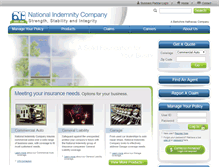 Tablet Screenshot of nationalindemnity.com